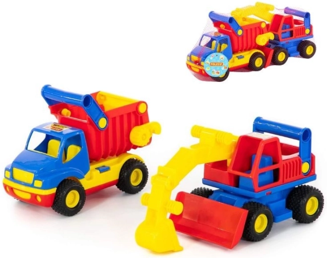 ConsTruck dömper és kotró – 2 darabos készlet