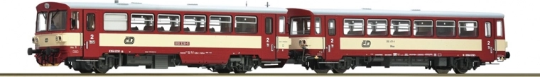 Roco dízel motorkocsi 810 ČD Btax pótkocsival, H0