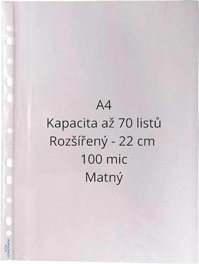 Concorde bővített prospektustasak A4 matt 100 µm 50 db