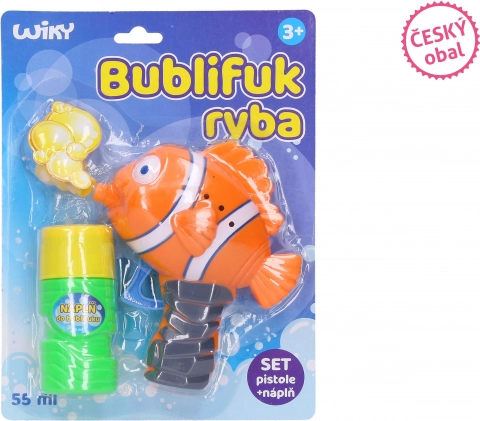Buborékfújó halacska 55 ml – cseh csomagolás