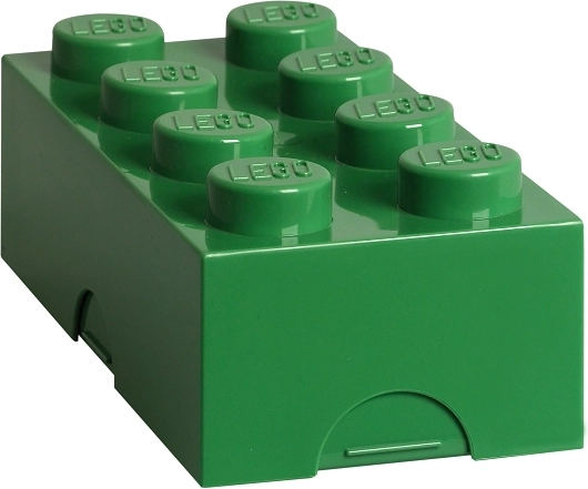 Lego uzsonnás doboz, sötétzöld