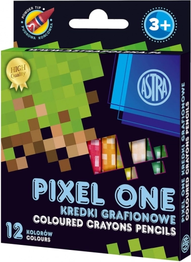 ASTRA kaolinos pasztellkréták PIXEL ONE, 12 db