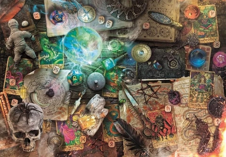 CLEMENTONI Maleficium – okkult műtárgyak 1000 darabos puzzle