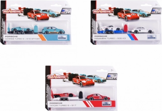 majorette porsche s utánfutóval, 3 féle mix