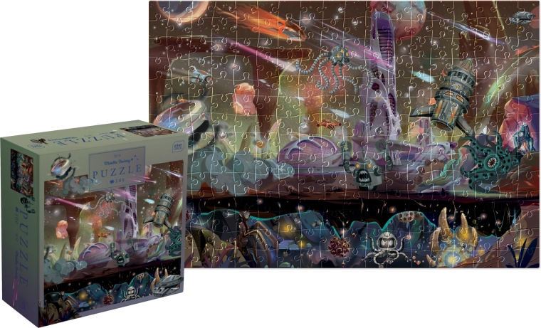 Puzzle Metallic Fantasy: űrutazás 500 darab