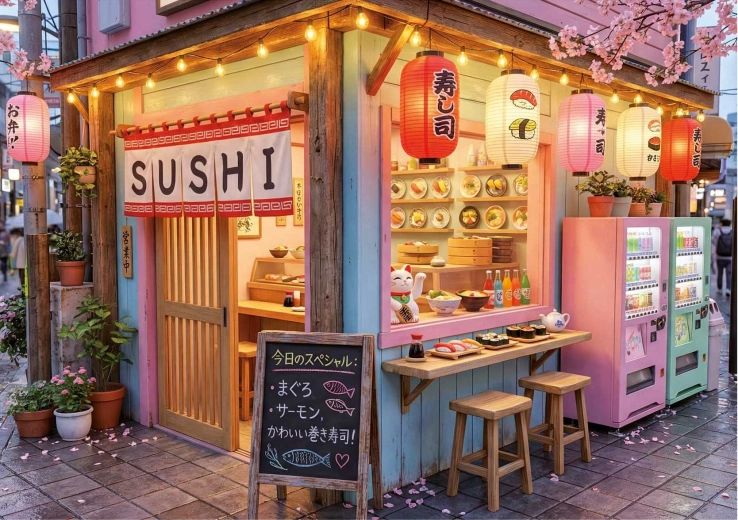 EDUCA Sushi Kawaii 1000 darabos puzzle