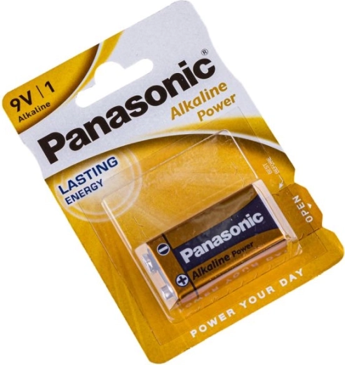 Panasonic alkáli elem 9V (6LR61) – 1 db