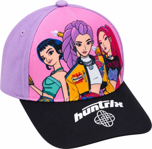 K-Pop Demon Hunters HUNTR/X gyermek baseballsapka lila-fekete színben