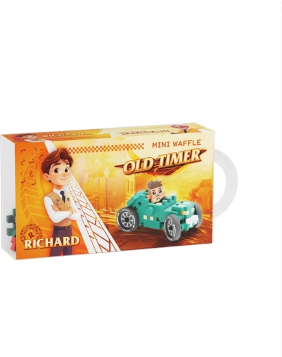 Mini Waffle régi autó türkiz