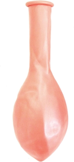 Rózsaarany, gyöngyházfényű latex lufi 30 cm