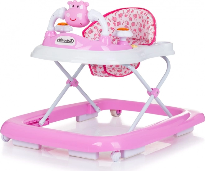 Chipolino interaktív bébikomp Little Cow – Rózsaszín