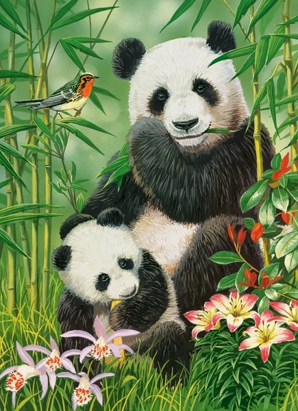Castorland Panda Brunch puzzle 300 darab