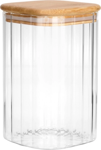 Légmentesen záró bambusz fedél szilikon betéttel