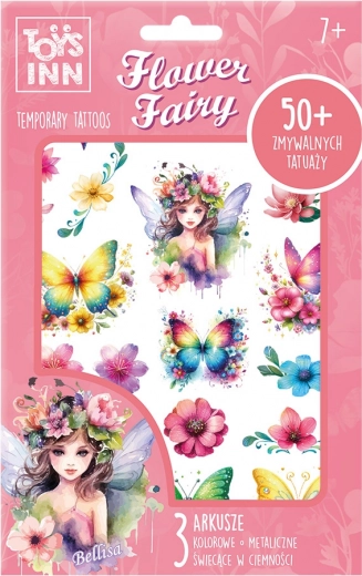 Ideiglenes tetoválás Flower Fairy Bellisa STNUX