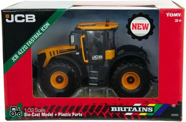 TOMY Britains JCB Fastrac 4220 Icon traktor modell 1:32
