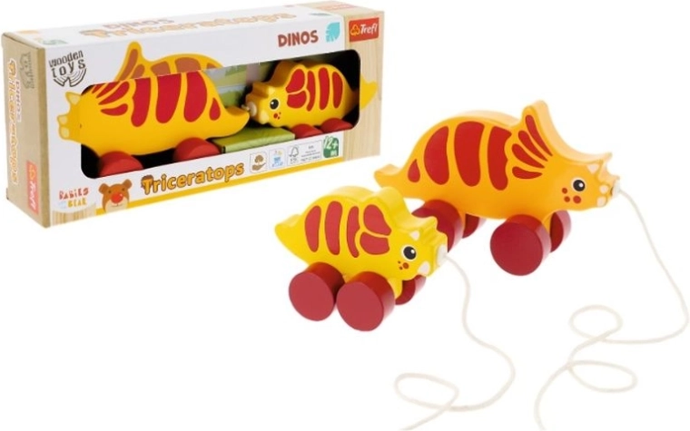 Trefl fa húzós dinoszauruszos játék – Triceratops