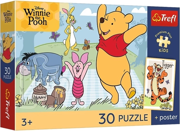 Trefl gyermek puzzle: Micimackó „Słodkie chwile” 30 darabos