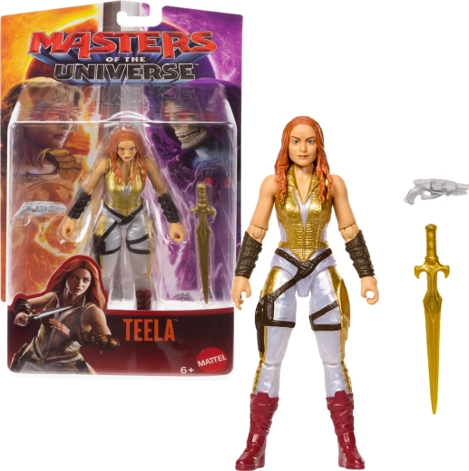Mattel Masters of the Universe Teela akciófigura 13 cm karddal és fegyverrel
