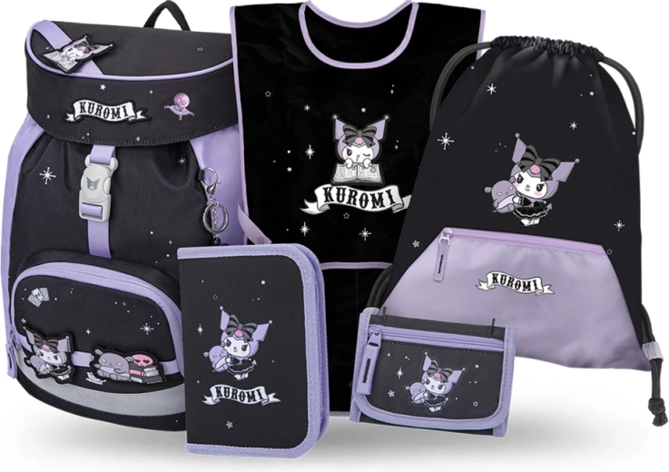 Baagl Airy Kuromi Fortune dream iskolai szett – hátizsák, tolltartó, tornazsák, kötény és pénztárca (GRS)