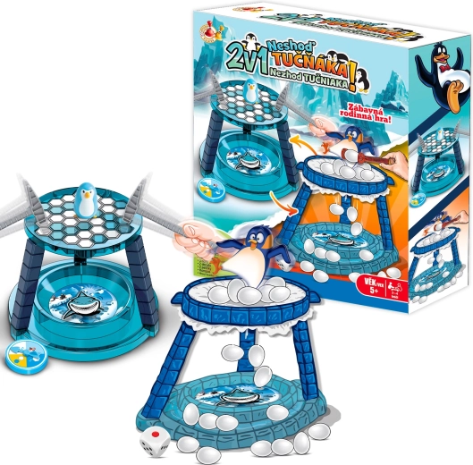 Studo Games 2 az 1-ben Ne döntsd le a pingvint – családi ügyességi játék