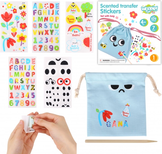 WOOPIE ART&FUN kreatív készlet névre szóló zsákocska díszítéséhez