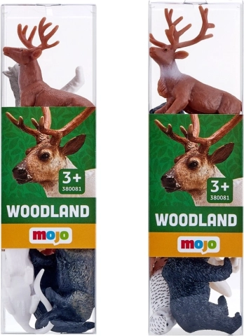mojo mini világ – erdei állatok, 6 figurás készlet