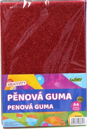 Csillámos A4 habszivacs, 10 db