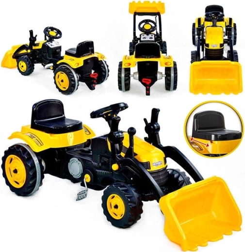 Woopie MaxTrac Classic pedálos traktor első kanállal