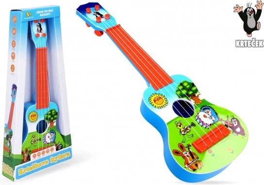 Műanyag gitár Kisvakond mintával