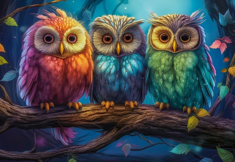 CASTORLAND Puzzle Három kis bagoly, 260 darab