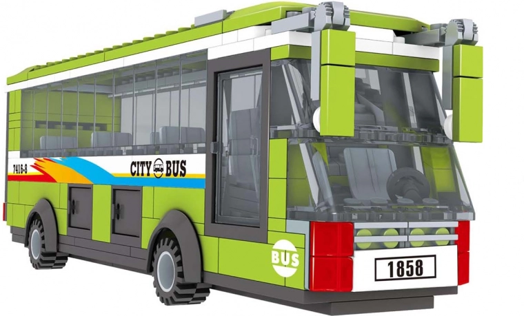 Kompatibilis BLOXO busz építőkészlet, 244 darab