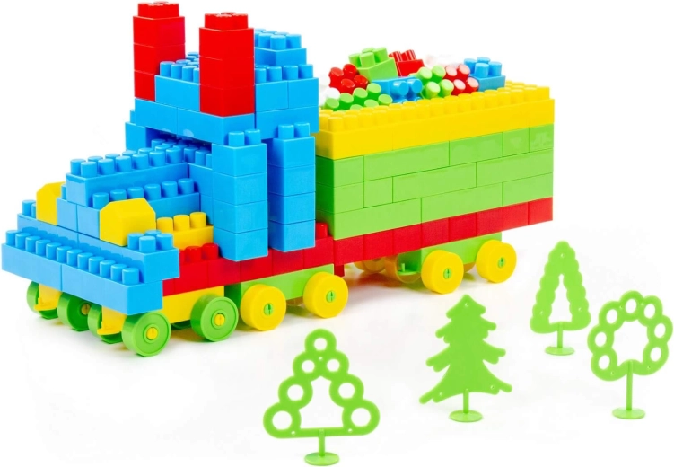 Építsen teherautót kerekes elemekkel