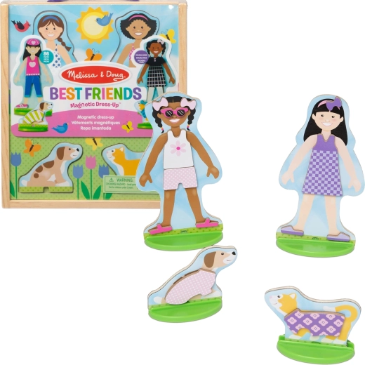 Mágneses öltöztethető babák Melissa & Doug Best Friends