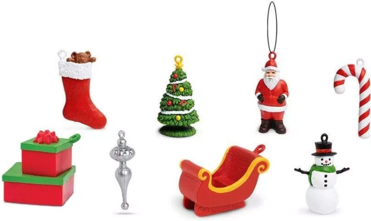 8 karácsonyi minifigura egy csomagban