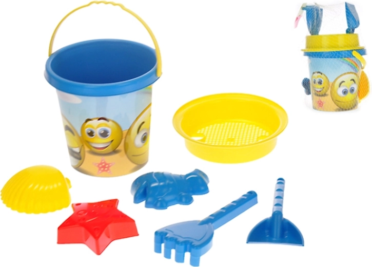 Smajlis homokozókészlet, 7 darab