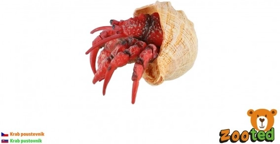 Műanyag remeterák-figura 7 cm