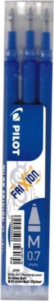 PILOT FriXion 0,7 mm – kék utántöltő, 3 db
