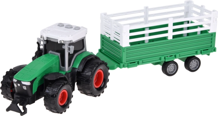 Pótkocsis traktor hanggombokkal