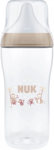 NUK Perfect Match cumisüveg hőmérséklet-ellenőrzéssel XL monkey 360 ml
