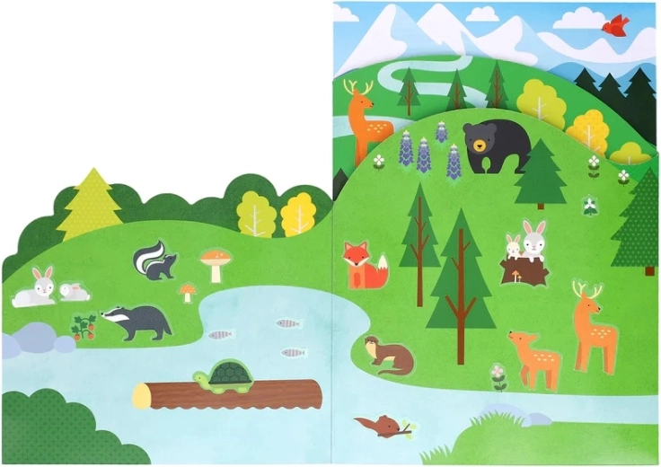 Kihajtható erdei jelenet határtalan történetekhez