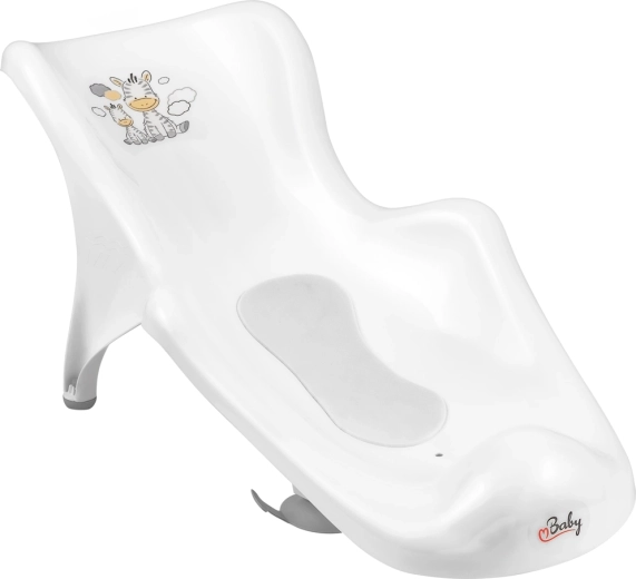 Maltex babafürdő kádba való fekvőbetét csúszásgátlóval Zebra, fehér