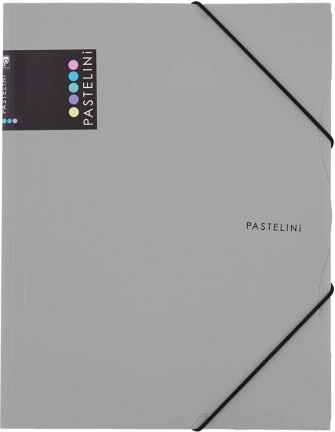 PASTELINI A4 gumis szürke irattartó