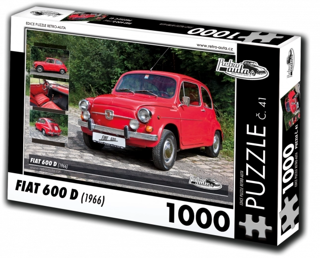 RETRO-AUTA puzzle Fiat 600 D (1966) – 1000 darab