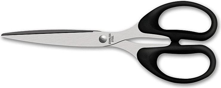 Irodai olló 19 cm, fekete