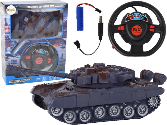 Távirányítós tank fény- és hangeffektusokkal 1:18