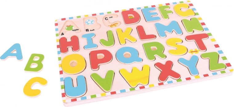 Fa ábécé képekkel BIGJIGS TOYS
