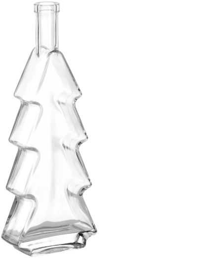 Choinka dekoratív palack 500 ml, 28 mm-es fém csavaros zárókupakkal