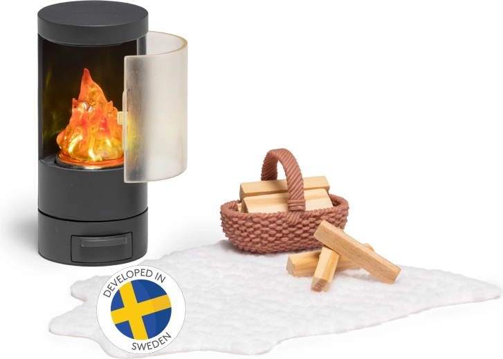 Lundby kandallós készlet babaházba