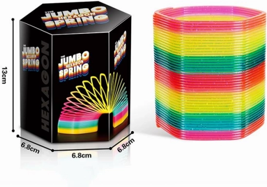 Színes jumbo spirál csillámmal