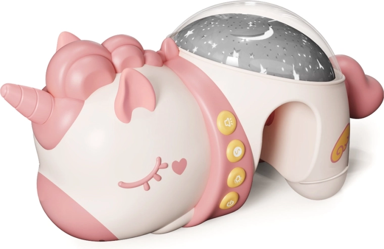 Chipolino kiságyra rögzíthető projektor dallamokkal, Unicorn